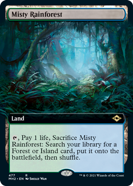 Misty Rainforest (Extended Art) [Modern Horizons 2] | Sanctuary Gaming