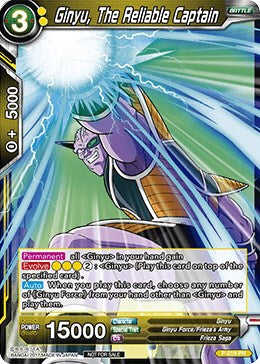 Ginyu, The Reliable Captain (P-019) [Promotion Cards] | Sanctuary Gaming