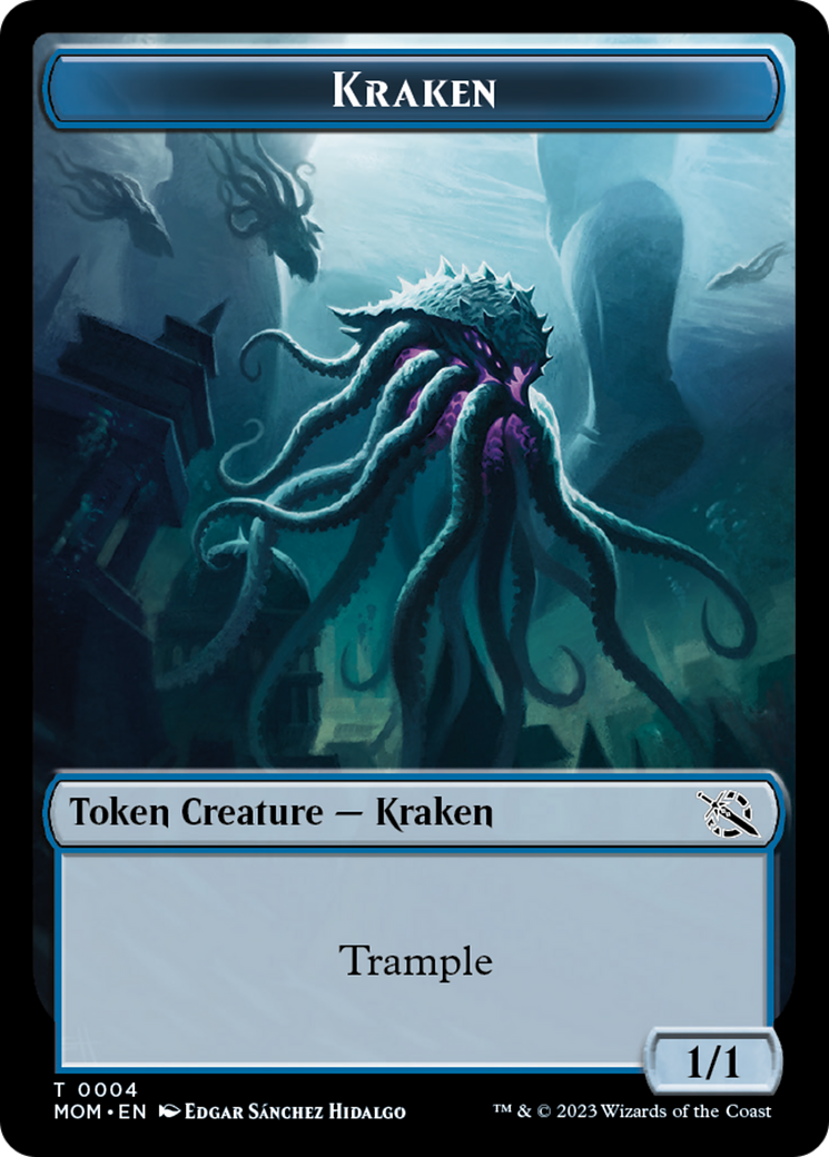 Treasure (21) // Kraken Double-Sided Token [March of the Machine Tokens] | Sanctuary Gaming