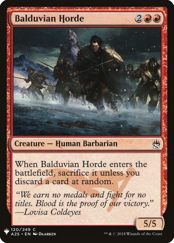 Balduvian Horde [Mystery Booster] | Sanctuary Gaming