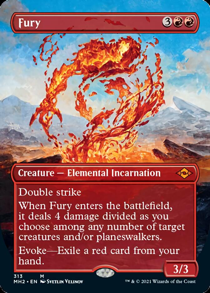 Fury (Borderless Alternate Art) [Modern Horizons 2] | Sanctuary Gaming