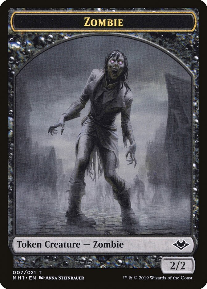 Zombie (007) // Myr (019) Double-Sided Token [Modern Horizons Tokens] | Sanctuary Gaming