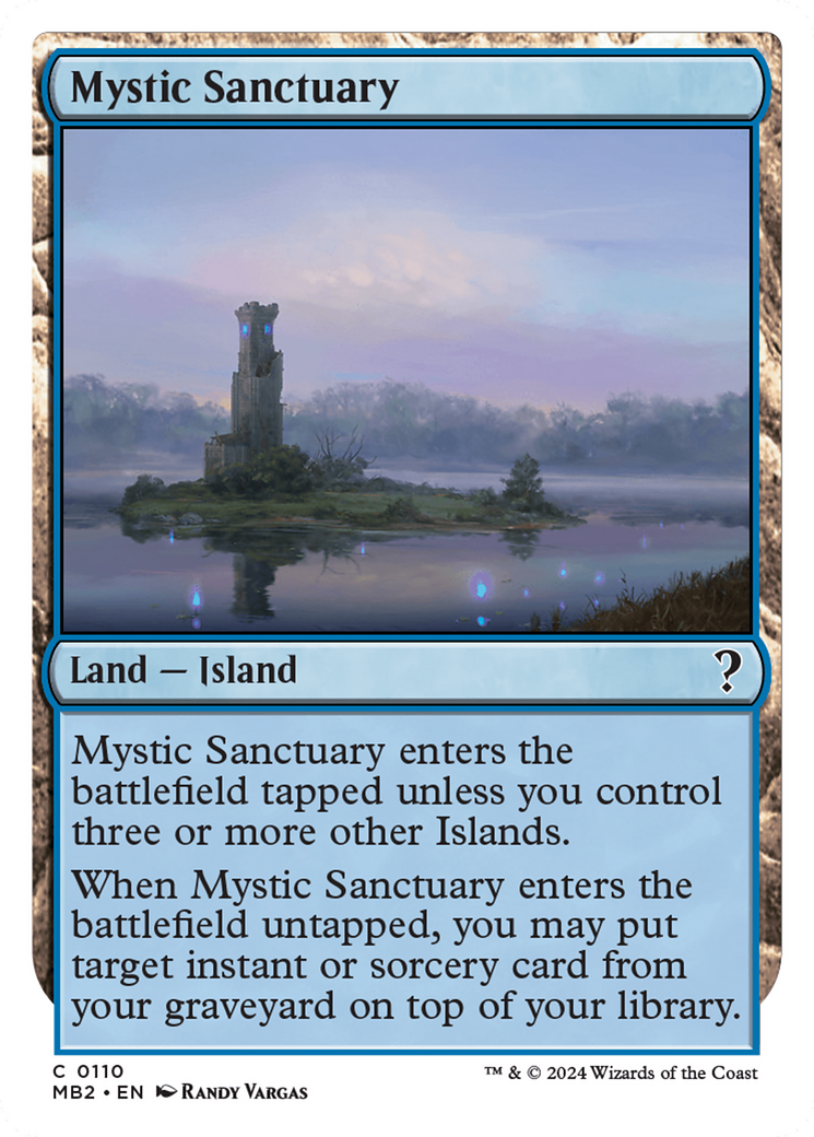 Mystic Sanctuary (White Border) [Mystery Booster 2] | Sanctuary Gaming