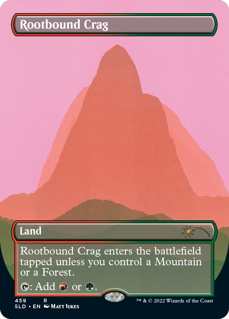 Rootbound Crag (Borderless) [Secret Lair Drop Series] | Sanctuary Gaming