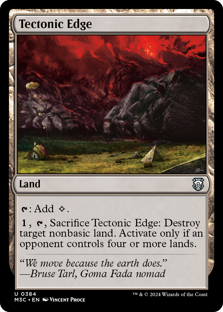 Tectonic Edge (Ripple Foil) [Modern Horizons 3 Commander] | Sanctuary Gaming