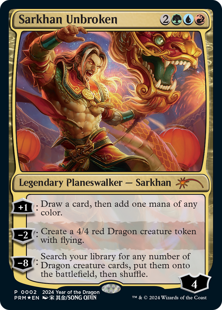 Sarkhan Unbroken (Year of the Dragon 2024) [Standard Showdown Promos] | Sanctuary Gaming