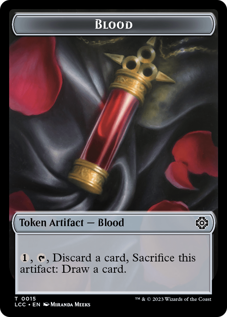 Blood // Vampire (0004) Double-Sided Token [The Lost Caverns of Ixalan Commander Tokens] | Sanctuary Gaming