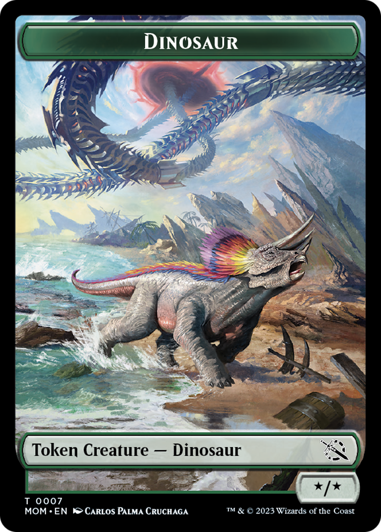 Dinosaur Token [March of the Machine Tokens] | Sanctuary Gaming