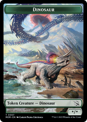 Treasure (21) // Dinosaur Double-Sided Token [March of the Machine Tokens] | Sanctuary Gaming