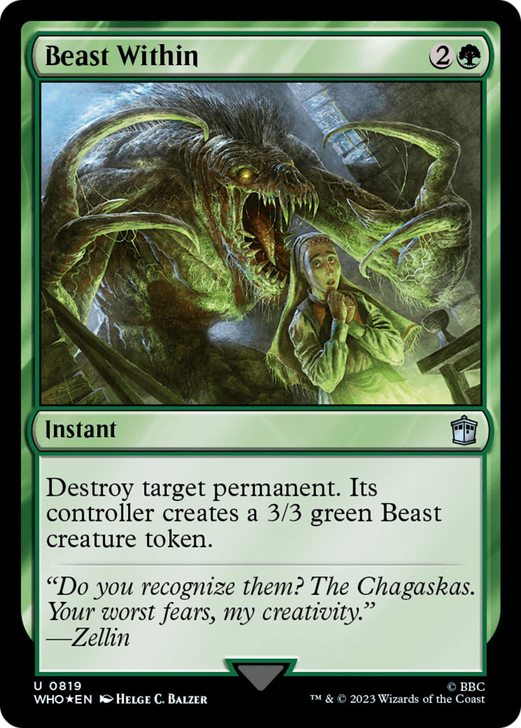 Beast Within (Surge Foil) [Doctor Who] | Sanctuary Gaming