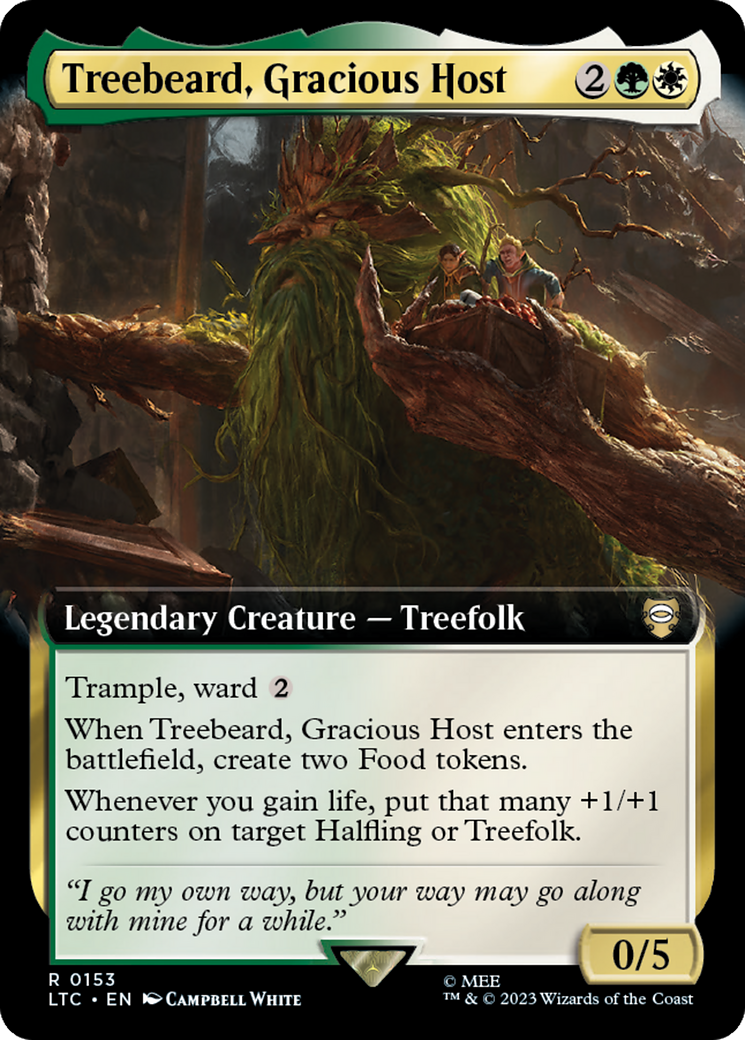 Treebeard, Gracious Host (Extended Art) [The Lord of the Rings: Tales of Middle-Earth Commander] | Sanctuary Gaming