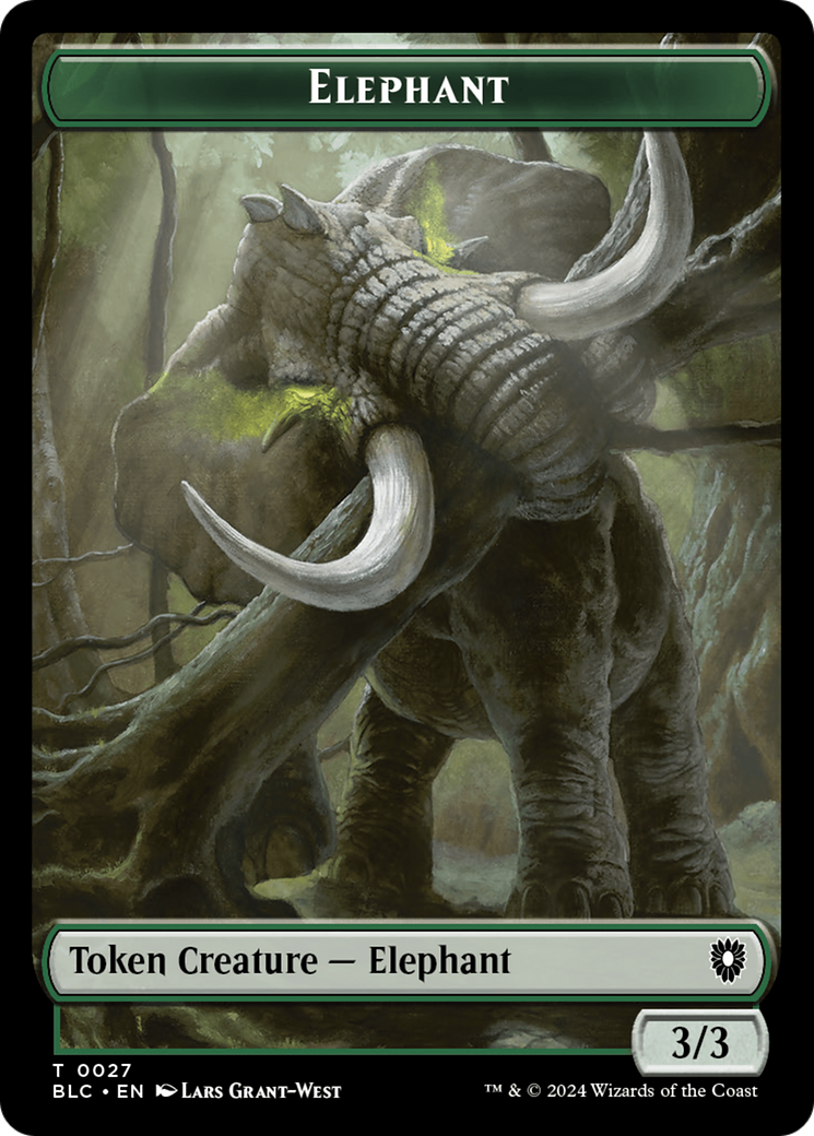Elephant // Squid Double-Sided Token [Bloomburrow Commander Tokens] | Sanctuary Gaming