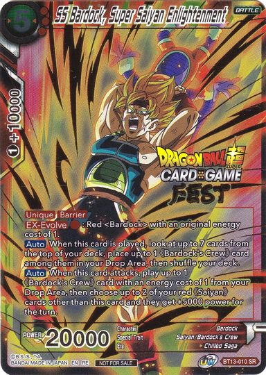 SS Bardock, Super Saiyan Enlightenment (Card Game Fest 2022) (BT13-010) [Tournament Promotion Cards] | Sanctuary Gaming