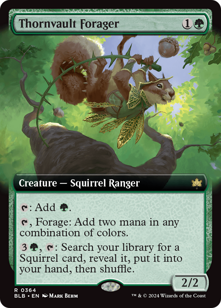 Thornvault Forager (Extended Art) [Bloomburrow] | Sanctuary Gaming