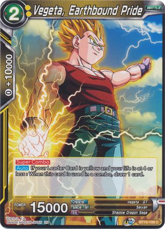 Vegeta, Earthbound Pride (BT10-106) [Rise of the Unison Warrior 2nd Edition] | Sanctuary Gaming