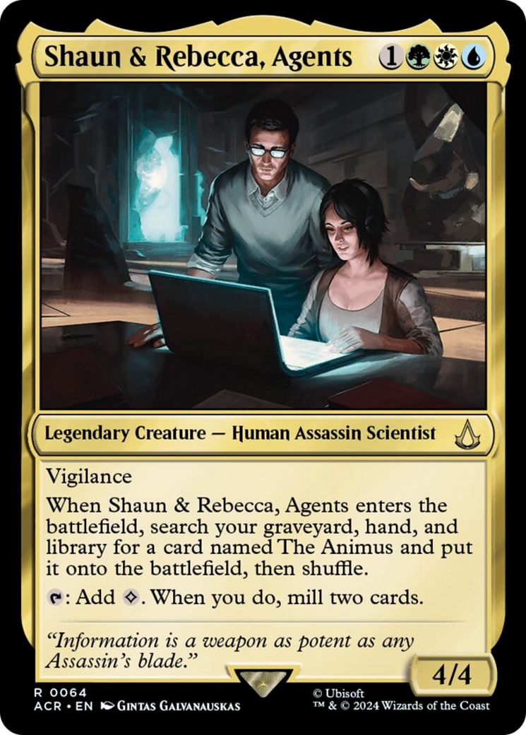 Shaun & Rebecca, Agents [Assassin's Creed] | Sanctuary Gaming