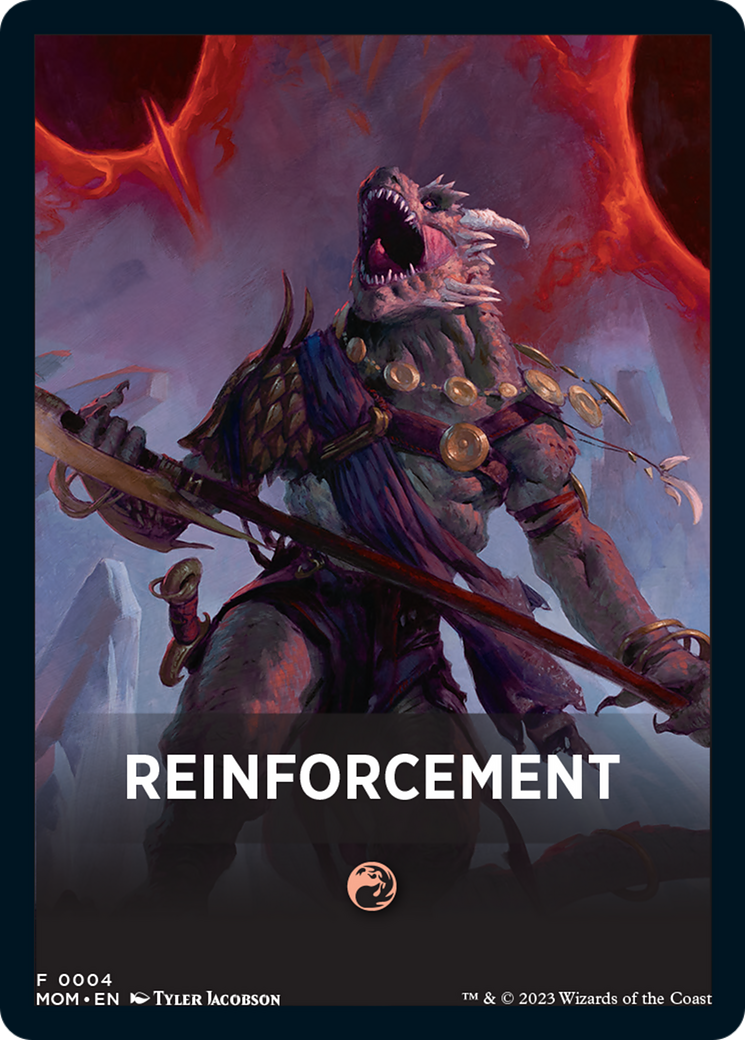 Reinforcement Theme Card [March of the Machine Tokens] | Sanctuary Gaming