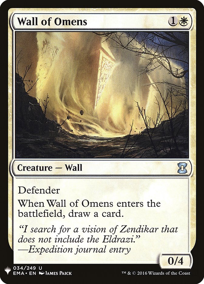 Wall of Omens [Mystery Booster] | Sanctuary Gaming