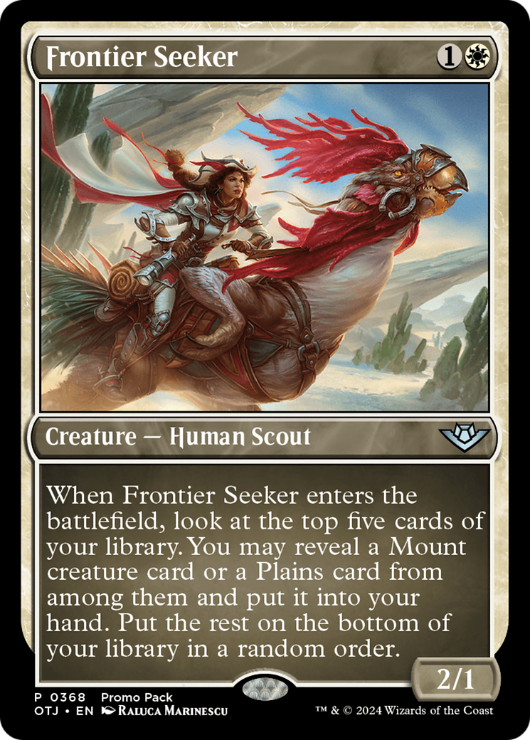 Frontier Seeker (Promo Pack) [Outlaws of Thunder Junction Promos] | Sanctuary Gaming
