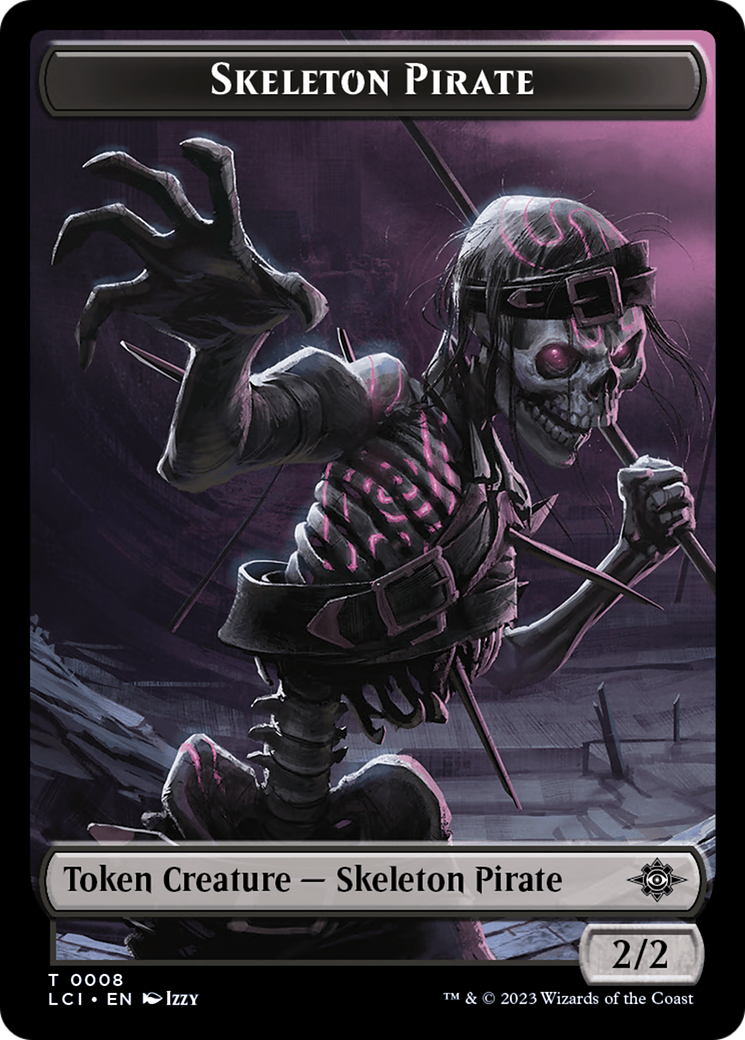 Skeleton Pirate Token [The Lost Caverns of Ixalan Tokens] | Sanctuary Gaming