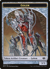 Zombie // Golem Double-Sided Token [Modern Horizons Tokens] | Sanctuary Gaming