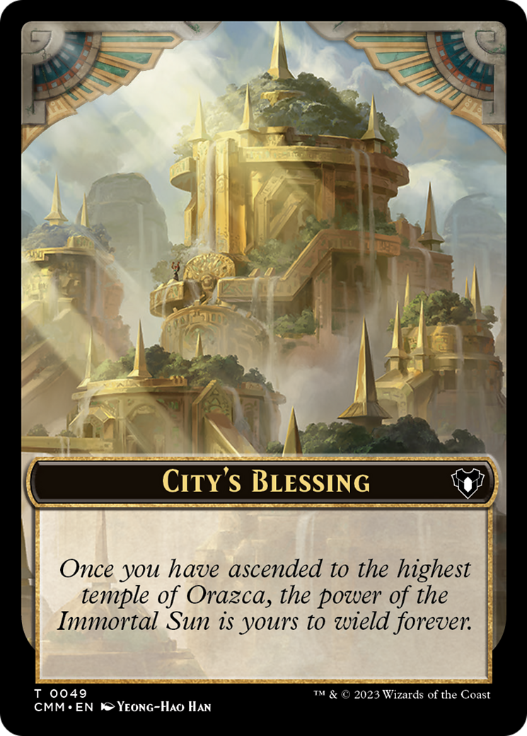 City's Blessing // Construct (41) Double-Sided Token [Commander Masters Tokens] | Sanctuary Gaming