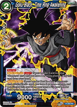 Goku Black, Time Ring Awakening (Unison Warrior Series Boost Tournament Pack Vol. 7) (P-369) [Tournament Promotion Cards] | Sanctuary Gaming