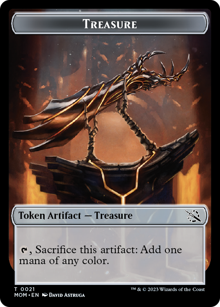 Treasure (21) // Phyrexian Hydra (11) Double-Sided Token [March of the Machine Tokens] | Sanctuary Gaming