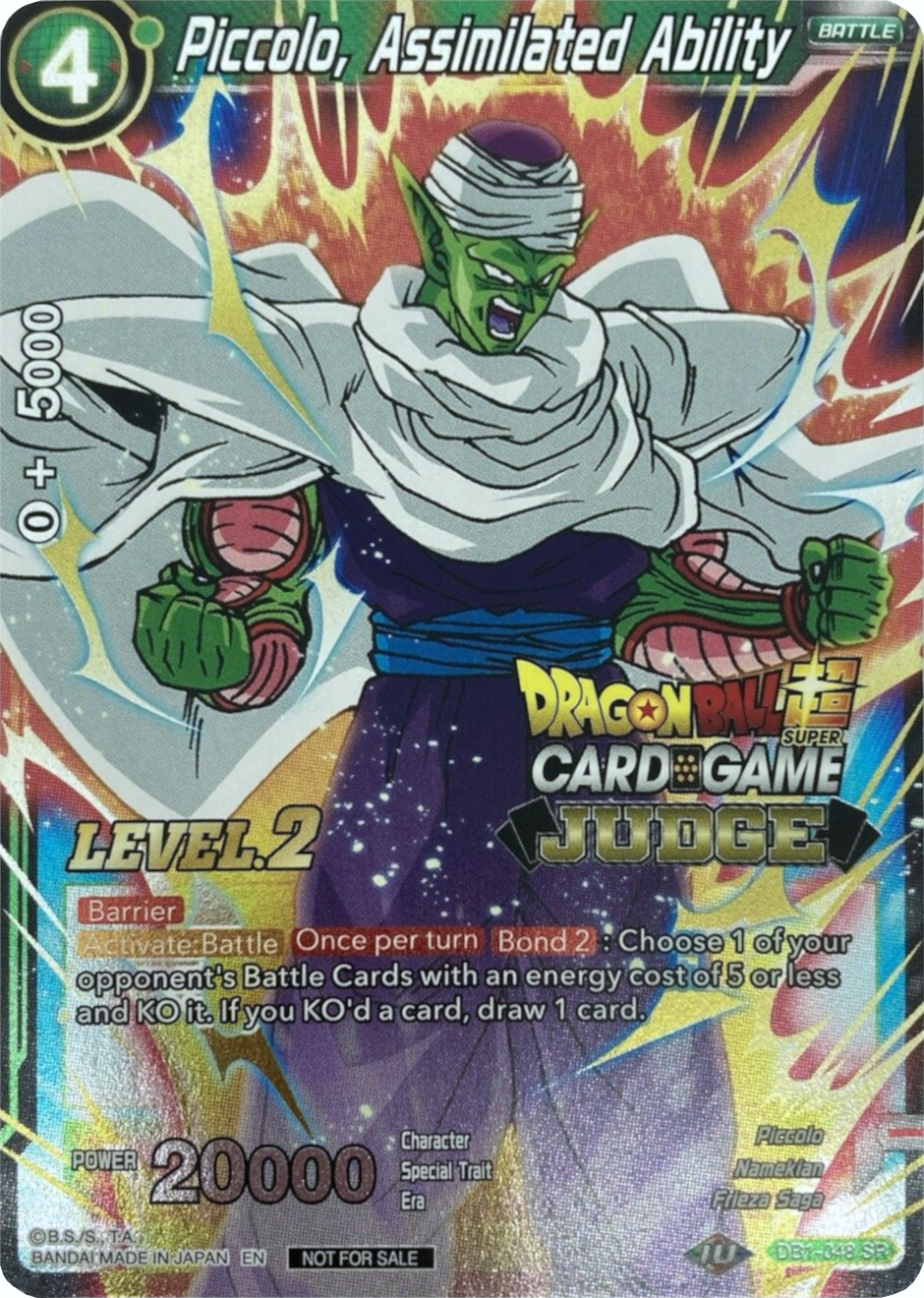 Piccolo, Assimilated Ability (Level 2) (DB1-048) [Judge Promotion Cards] | Sanctuary Gaming