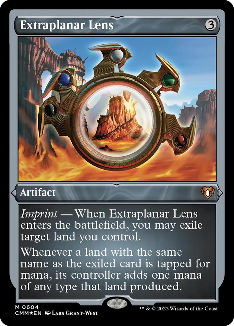 Extraplanar Lens (Foil Etched) [Commander Masters] | Sanctuary Gaming