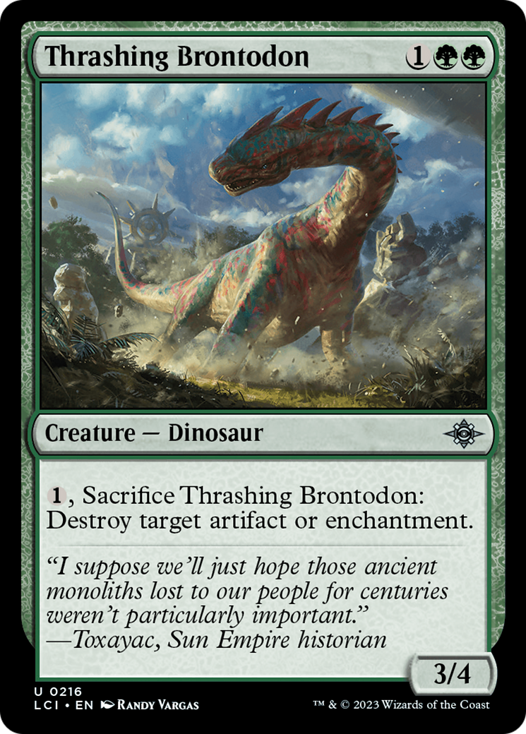 Thrashing Brontodon [The Lost Caverns of Ixalan] | Sanctuary Gaming