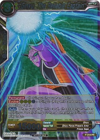 Ginyu, The Reliable Captain (Foil) (P-019) [Promotion Cards] | Sanctuary Gaming