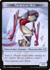 Phyrexian Mite (011) // Phyrexian Golem Double-Sided Token [Phyrexia: All Will Be One Tokens] | Sanctuary Gaming