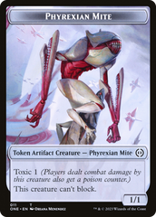 Phyrexian Mite (011) // Samurai Double-Sided Token [Phyrexia: All Will Be One Tokens] | Sanctuary Gaming