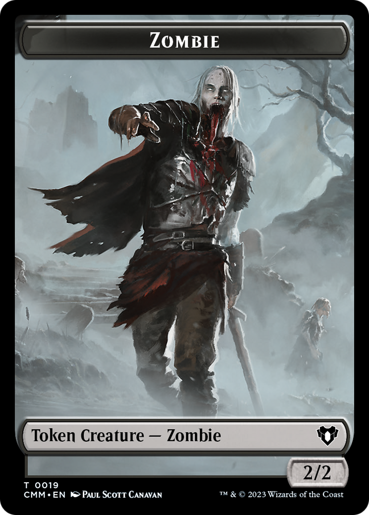 Zombie Token (19) [Commander Masters Tokens] | Sanctuary Gaming