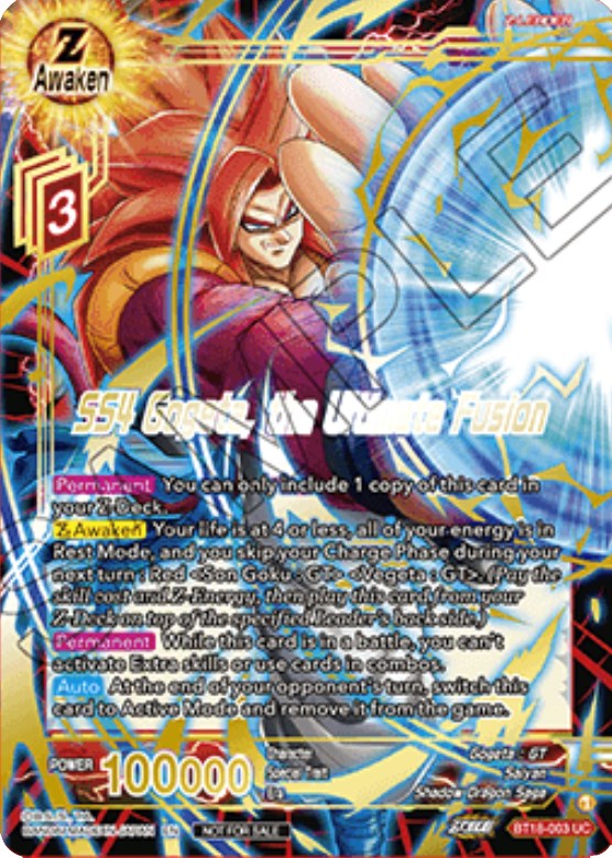 SS4 Gogeta, the Ultimate Fusion (Zenkai Cup 2022 Champion) (BT18-003) [Tournament Promotion Cards] | Sanctuary Gaming