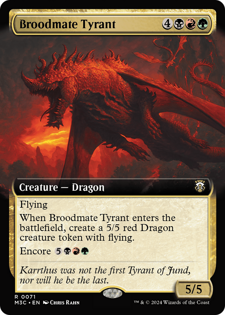 Broodmate Tyrant (Extended Art) [Modern Horizons 3 Commander] | Sanctuary Gaming