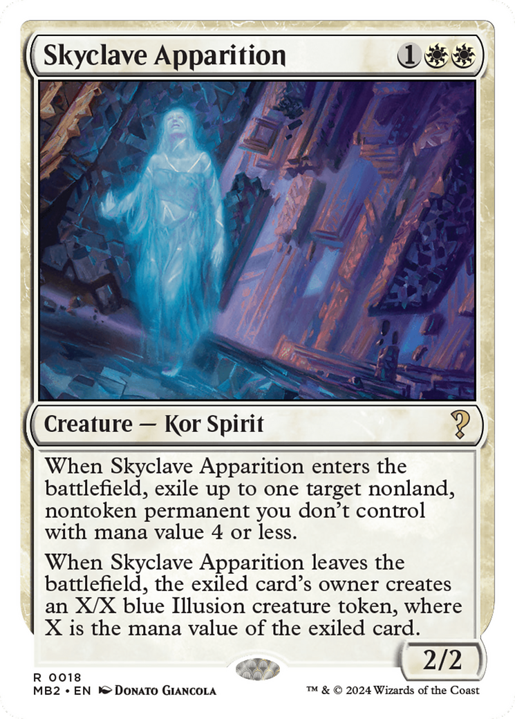 Skyclave Apparition (White Border) [Mystery Booster 2] | Sanctuary Gaming