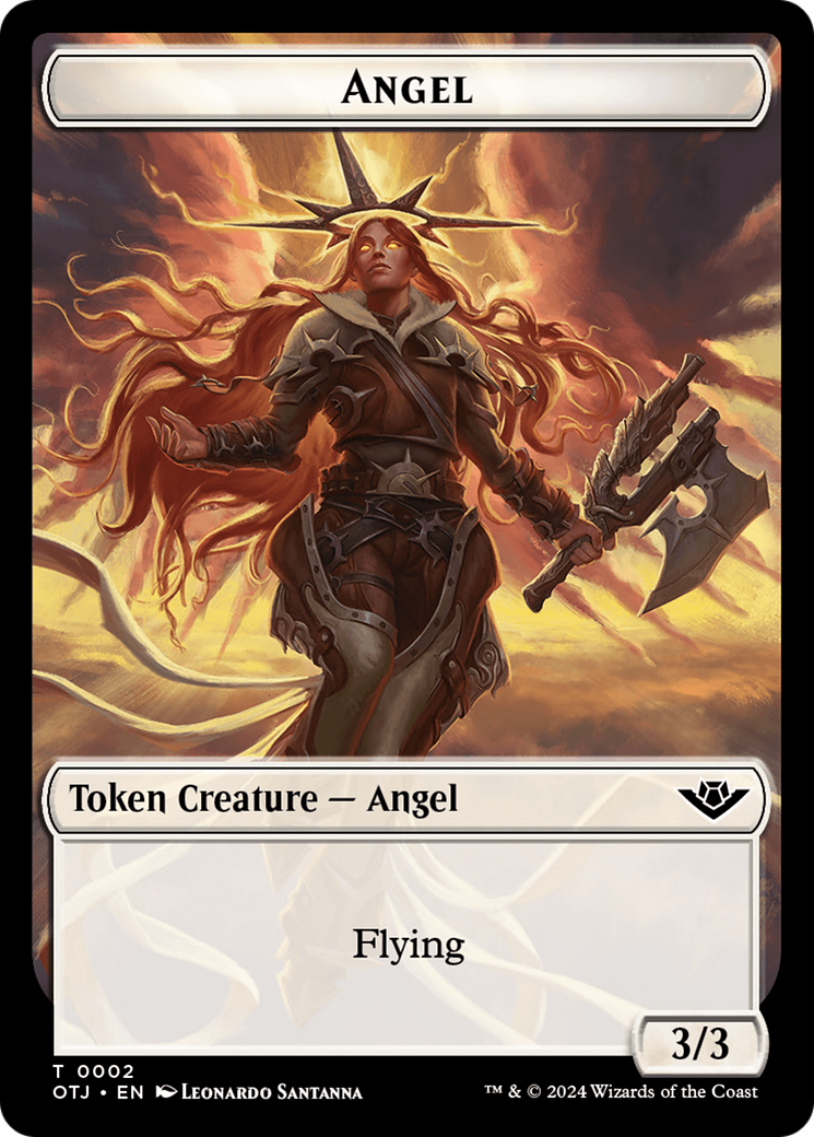 Angel Token [Outlaws of Thunder Junction Tokens] | Sanctuary Gaming