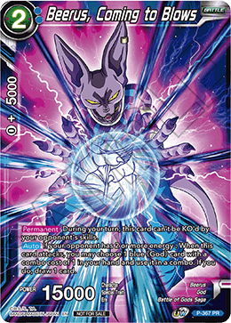Beerus, Coming to Blows (Unison Warrior Series Boost Tournament Pack Vol. 7) (P-367) [Tournament Promotion Cards] | Sanctuary Gaming