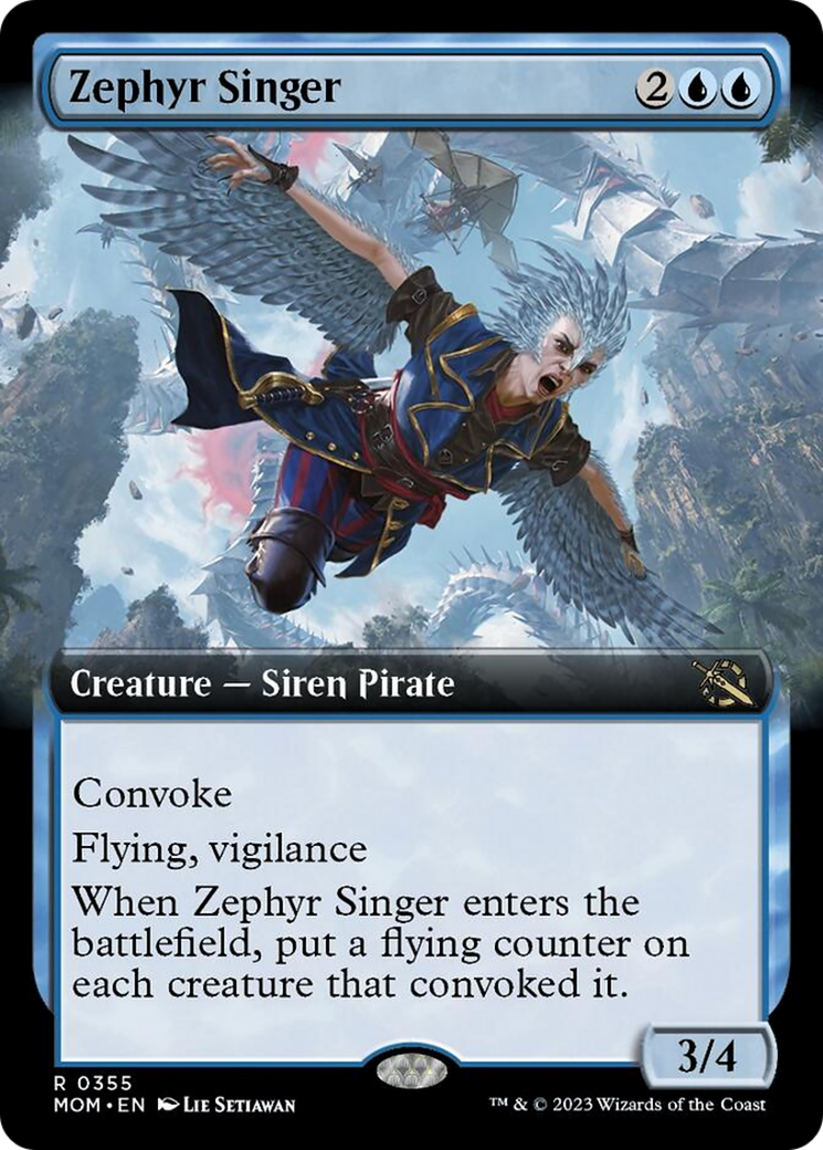 Zephyr Singer (Extended Art) [March of the Machine] | Sanctuary Gaming