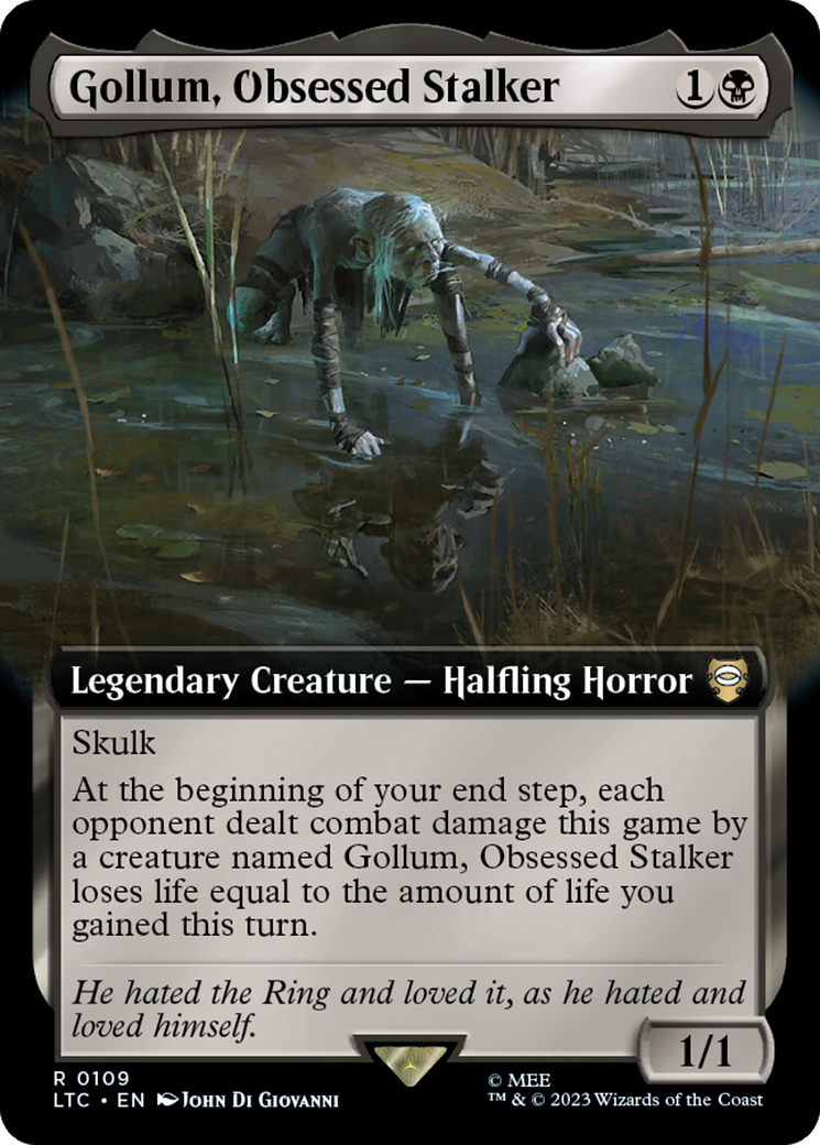 Gollum, Obsessed Stalker (Extended Art) [The Lord of the Rings: Tales of Middle-Earth Commander] | Sanctuary Gaming