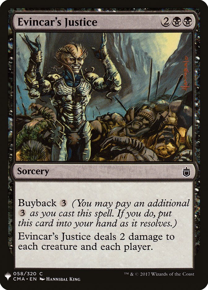 Evincar's Justice [Mystery Booster] | Sanctuary Gaming