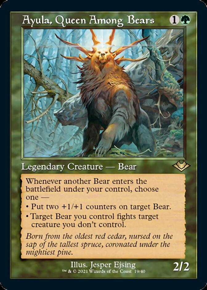 Ayula, Queen Among Bears (Retro Foil Etched) [Modern Horizons] | Sanctuary Gaming