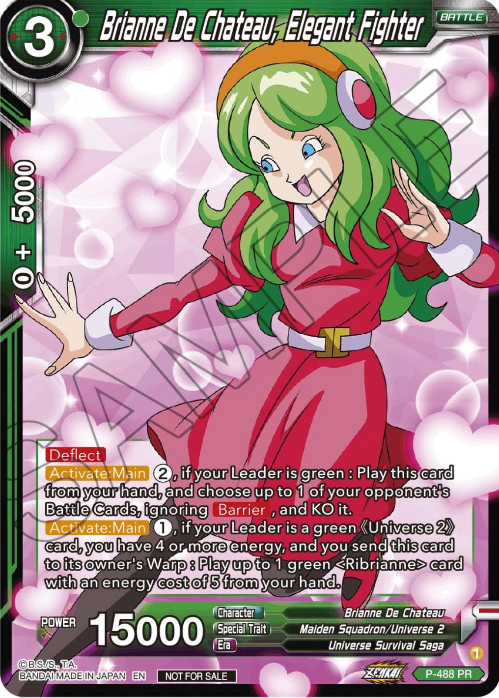 Brianne De Chateau, Elegant Fighter (Zenkai Series Tournament Pack Vol.3) (P-488) [Tournament Promotion Cards] | Sanctuary Gaming