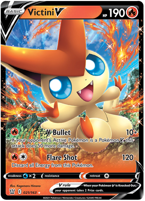 Victini V (021/163) [Sword & Shield: Battle Styles] | Sanctuary Gaming