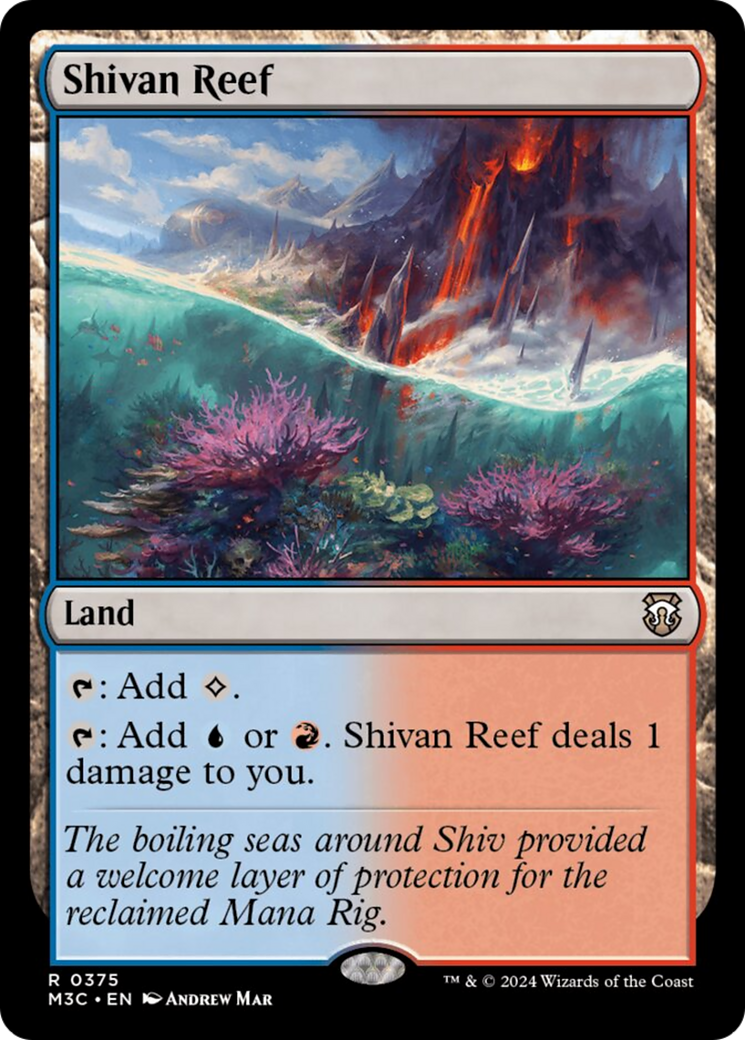 Shivan Reef (Ripple Foil) [Modern Horizons 3 Commander] | Sanctuary Gaming