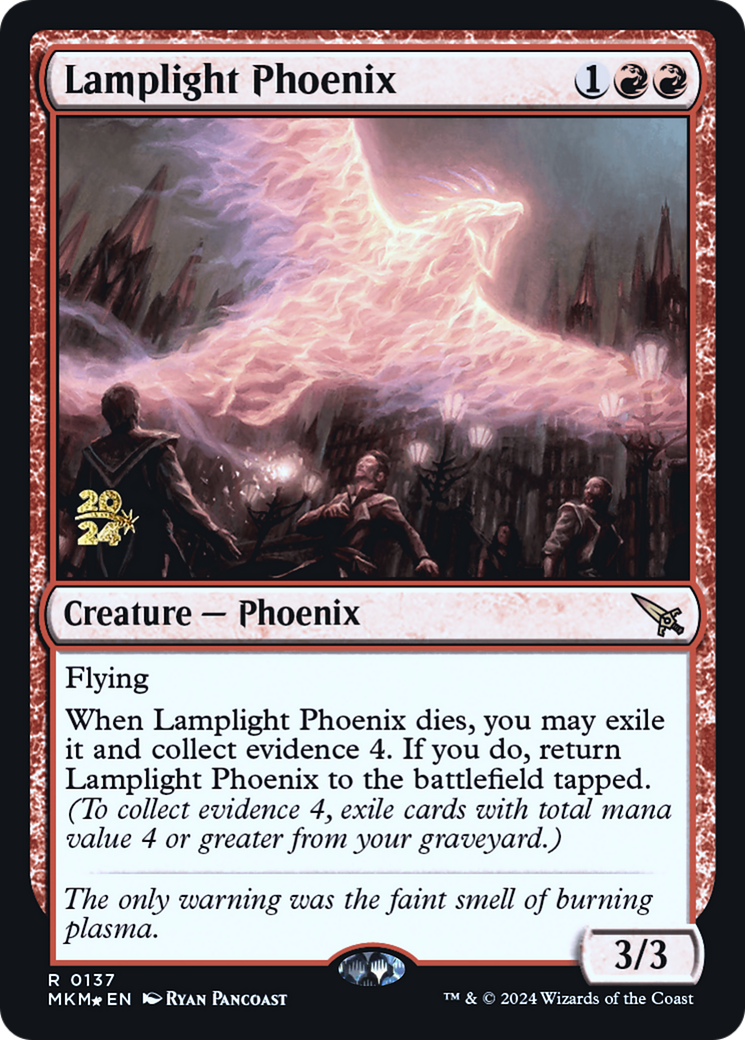 Lamplight Phoenix [Murders at Karlov Manor Prerelease Promos] | Sanctuary Gaming