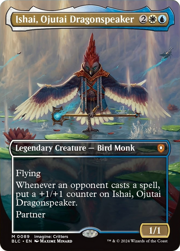 Ishai, Ojutai Dragonspeaker (Borderless) [Bloomburrow Commander] | Sanctuary Gaming