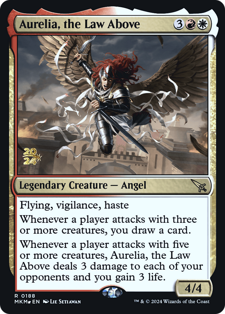 Aurelia, the Law Above [Murders at Karlov Manor Prerelease Promos] | Sanctuary Gaming